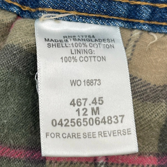 Lakin McKey Trading Flannel Lined Jeans Womens 12M Blue Denim Pants - Picture 7 of 11